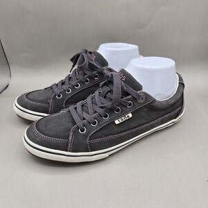 Taos Casual Sneakers Womens Size 8.5 Dark Gray Canvas Lace Up Shoes